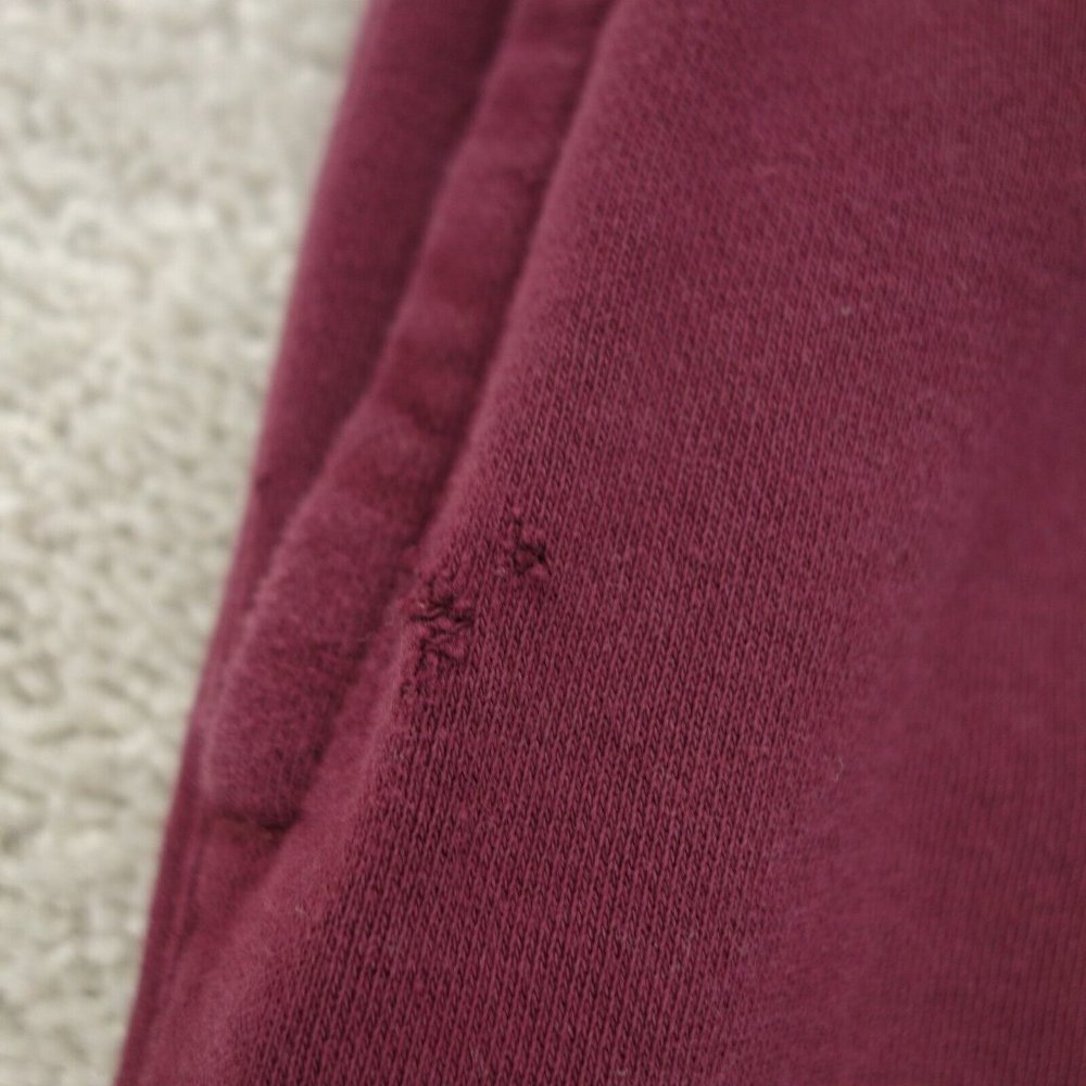 Nike Sportswear Joggers Womens XS Red Stretch Elastic Waist Just Do It Fleece - Picture 3 of 12